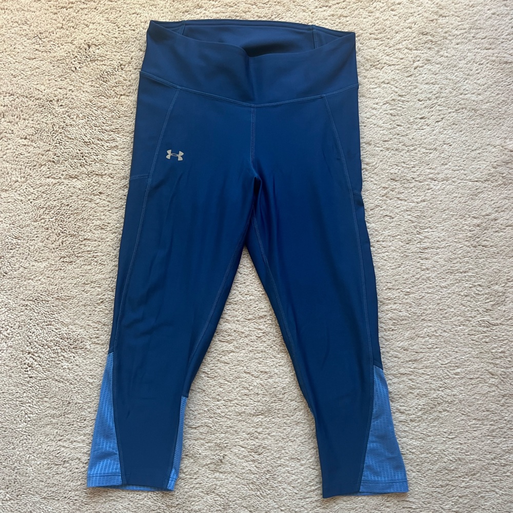 Under Armour Navy and Light Blue Workout Leggings